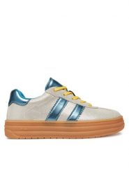 Primigi Sneakersy 7926055 M Srebrny. Szare buty sportowe dziewczęce Primigi, bez wzorów, ze skóry, bez zapięcia. Za 159.99 zł.