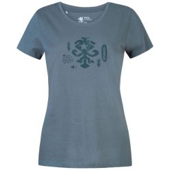 Koszulka damska Rafiki Akiyo. Czarne t-shirty damskie Rafiki, bez wzorów, bez kołnierzyka. W wyprzedaży za 191.25 zł.