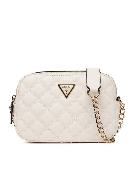 Guess Torebka Giully II HWQG96 73140 Biały. Białe torebki klasyczne damskie Guess, z aplikacjami, ze skóry, wizytowe, bez kołnierzyka, bez ramiączek. Za 289.99 zł.