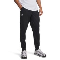 Spodnie dresowe treningowe męskie Under Armour Tricot Jogger (1290261-001). Czarne spodnie dresowe męskie Under Armour, bez wzorów, z dresówki. Za 196.99 zł.
