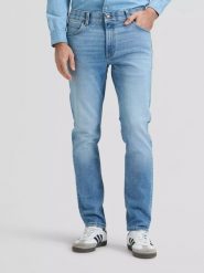 MESKIE SPODNIE LEE LUKE FAINT 112377685. Spodnie materiałowe męskie Lee, bez wzorów, z jeansu. Za 189.99 zł.