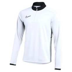 Bluza dresowa sportowa męska Dri-Fit Academy 25 Drill Top. Białe bluzy sportowe męskie Nike, bez wzorów, z dresówki, sportowe, bez kołnierzyka, bez ramiączek. Za 179.99 zł.