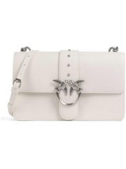 Pinko Skórzana torebka w kolorze białym - 27 x 16 x 7 cm rozmiar: onesize. Białe torebki klasyczne damskie Pinko, bez wzorów, z materiału, bez dodatków. Za 834.60 zł.