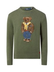 Polo Ralph Lauren Męski sweter z dzianiny Mężczyźni Bawełna zielony|wielokolorowy wzorzysty, XL. Zielone swetry męskie Polo Ralph Lauren, m, bez wzorów, z bawełny, bez kołnierzyka. Za 3,199.95 zł.