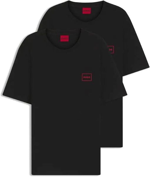 Zestaw koszulek męskich Hugo T-Shirt Dugopak (50548566-001). Czarne t-shirty męskie Hugo Boss, m, bez wzorów, z bawełny, bez kołnierzyka. Za 269.00 zł.