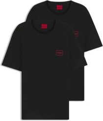 Zestaw koszulek męskich Hugo T-Shirt Dugopak NERO (50548566-001) L. Czarne t-shirty męskie Hugo Boss, l, bez wzorów, z bawełny, bez kołnierzyka. Za 289.76 zł.
