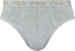 Slipy męskie Fila 1 szt. szare - bawełna z elastanem. Szare slipki męskie 661, bez wzorów, z bawełny. Za 54.95 zł.