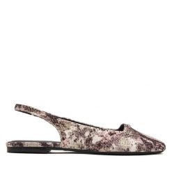 Baleriny DKNY. Brązowe baleriny damskie DKNY, bez wzorów, bez obcasa. Za 529.99 zł.