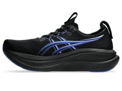 Buty do biegania męskie Asics Gel-Nimbus 28. Czarne obuwie do biegania damskie Asics. Za 877.00 zł.