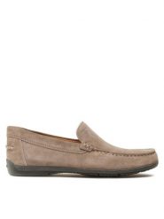 Geox Mokasyny U Siron U32Q3A00022C1018 Beżowy. Brązowe mokasyny męskie Geox, ze skóry. Za 369.99 zł.