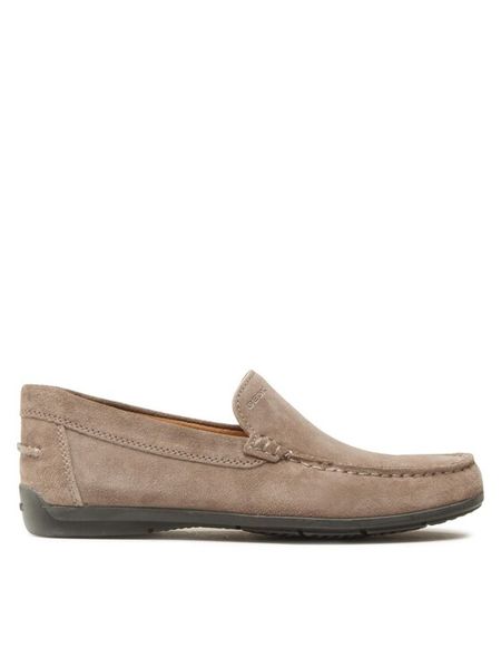 Geox Mokasyny U Siron U32Q3A00022C1018 Beżowy. Brązowe mokasyny męskie Geox, ze skóry. Za 369.99 zł.