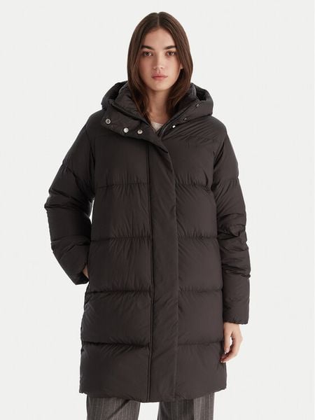 Tommy Hilfiger Płaszcz zimowy Modern WW0WW46535 Czarny Regular Fit. Czarne płaszcze damskie Tommy Hilfiger, na zimę, xxl, bez wzorów, z puchu. Za 1,499.00 zł.