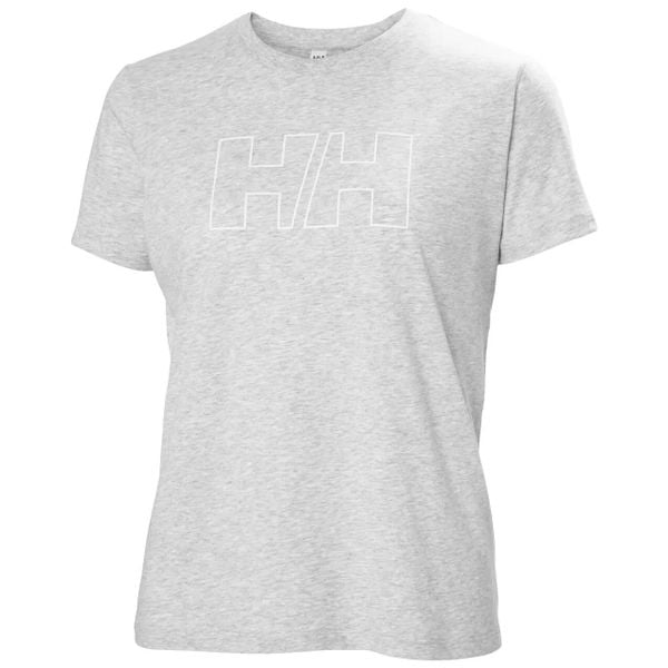 T-shirt damski Helly Hansen Tech Logo. Szare t-shirty damskie Helly Hansen, m, bez wzorów, z bawełny, bez kołnierzyka. Za 194.00 zł.