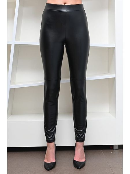 Bleu d'Azur Legginsy "Ming" w kolorze czarnym rozmiar: 46. Czarne legginsy damskie Bleu d'Azur, w ażurowe wzory. Za 70.41 zł.