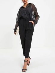 LA Angels Bluzka w kolorze czarnym rozmiar: S. Czarne bluzki damskie LA Angels, s, bez wzorów, bez kołnierzyka, bez ramiączek. Za 113.99 zł.