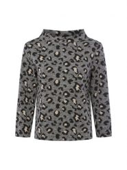 More & More koszulka z długim rękawem Kobiety Sztuczne włókno szary, 38. Szare t-shirty damskie MORE & MORE, bez wzorów, z włókna, bez kołnierzyka. Za 179.95 zł.