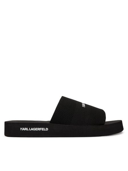 KARL LAGERFELD Klapki Atlantik KL70506A Czarny. Czarne klapki i japonki męskie Karl Lagerfeld, z materiału. Za 386.99 zł.