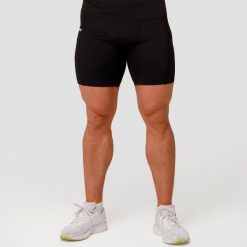 Szorty męskie fitness kompresyjne czarne Mid. Czarne szorty sportowe męskie GYMBEAM, m, z elastanu, do biegania. Za 91.90 zł.