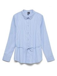 Vero Moda Koszula w kolorze błękitnym rozmiar: XS. Niebieskie koszule damskie Vero Moda, xs, bez wzorów, z bawełny, bez kołnierzyka, bez ramiączek. Za 114.95 zł.