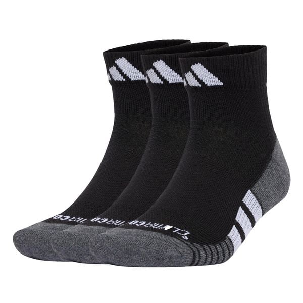 Skarpety Performance CLIMACOOL Cushioned Quarter 3-Pack. Czarne skarpetki damskie Adidas, bez wzorów, z materiału. Za 64.95 zł.