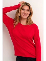 CULTURE Sweter w kolorze czerwonym rozmiar: XL. Czerwone swetry klasyczne damskie Culture, xl, bez kołnierzyka. Za 99.95 zł.