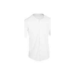 Koszulka baseball BA 550. Białe t-shirty damskie KIPSTA, xl, bez wzorów, z elastanu, bez kołnierzyka. Za 109.99 zł.
