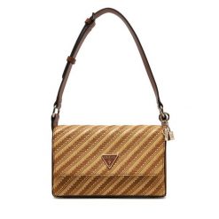 Torebka Guess. Brązowe torebki klasyczne damskie Guess, z aplikacjami, bez dodatków. Za 389.99 zł.