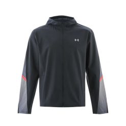 Bluza z kapturem Under Armour Velociti Storm. Czarne bluzy sportowe męskie Under Armour, bez wzorów, z materiału, eleganckie, bez kołnierzyka, bez ramiączek. Za 338.50 zł.