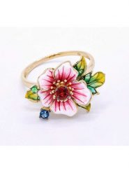 DIAMANTA Złoty pierścionek " Hanaé" z szafirami, rubinami i szmaragdami rozmiar: 54. Żółte pierścionki damskie DIAMANTA, z rubinem, złote. Za 2,036.95 zł.