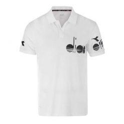 Koszulka męska tenisowa z krótkim rękawem Diadora SS Polo Coach. Białe koszulki polo męskie Diadora, l, bez wzorów, z bawełny, bez ramiączek. Za 190.00 zł.