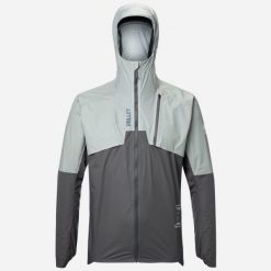 Kurtka do biegania przeciwdeszczowa męska Millet Intense Pro 2,5L Jkt active fit. Szare kurtki treningowe męskie Millet, l, bez wzorów, z elastanu, do biegania. Za 599.00 zł.