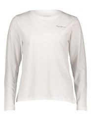 Pepe Jeans Koszulka w kolorze białym rozmiar: XL. Białe bluzki damskie Pepe Jeans, xl, bez wzorów, z bawełny, bez kołnierzyka. Za 48.28 zł.