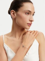 Guess Bransoletka Lovely Guess JUBB03 036JW Srebrne rodowanie. Szare bransoletki damskie Guess, metalowe. Za 139.99 zł.