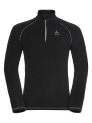 Odlo Bluza polarowa "Rigi Light" w kolorze czarnym rozmiar: S. Czarne bluzy bez kaptura męskie Odlo, bez wzorów, z polaru, sportowe, bez kołnierzyka, bez ramiączek. Za 166.49 zł.