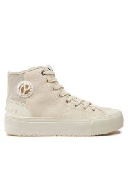 Pepe Jeans Trampki PLS31576 Écru. Trampki i tenisówki damskie Pepe Jeans, bez wzorów, z jeansu. Za 219.99 zł.