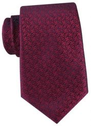 Ciemnoczerwony Krawat z Drobną Fakturą - Alties. Czerwone krawaty i muchy męskie Alties, bez wzorów, z tkaniny, eleganckie. Za 55.00 zł.