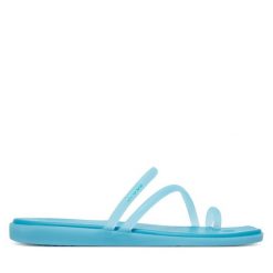 Japonki Crocs. Niebieskie klapki damskie Crocs, bez wzorów, bez obcasa. Za 189.99 zł.