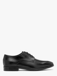 Czarne wizytowe półbuty męskie. Czarne buty wizytowe męskie Ryłko, ze skóry, bez zapięcia. Za 429.99 zł.