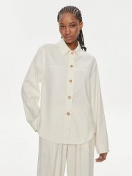 Samsøe Samsøe Koszula Esmel F23300164 Écru Relaxed Fit. Koszule damskie Samsoe & Samsoe, s, bez wzorów, z syntetyku, bez kołnierzyka, bez ramiączek. Za 379.99 zł.