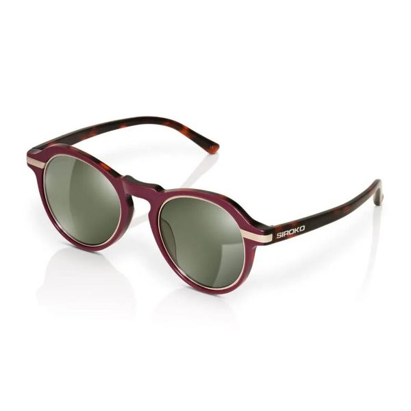 Okrągłe okulary przeciwsłoneczne Siroko Loop Berry. Brązowe okulary przeciwsłoneczne damskie SIROKO, okrągłe. Za 301.00 zł.