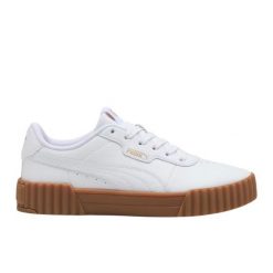 Buty Puma Carina 3.0 400365 07 białe. Białe buty sportowe na co dzień damskie bez wzorów, z gumy. Za 338.63 zł.
