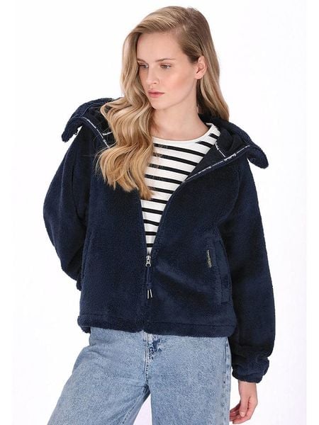 Schmuddelwedda Kurtka polarowa w kolorze granatowym rozmiar: M. Niebieskie kurtki damskie Schmuddelwedda, m, bez wzorów, z polaru, bez kaptura. Za 198.56 zł.