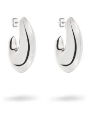 Liebeskind Posrebrzane kolczyki-półkreole rozmiar: onesize. Szare kolczyki damskie Liebeskind, posrebrzane. Za 165.99 zł.