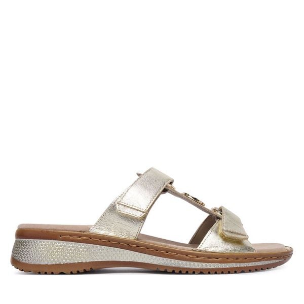 Klapki Ara. Żółte klapki damskie Ara, bez wzorów, bez obcasa. Za 329.99 zł.