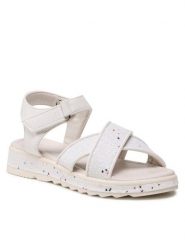 Nelli Blu Sandały CM2101030-1 Biały. Białe sandały dziewczęce Nelli Blu, z materiału, bez zapięcia. Za 89.99 zł.