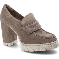 Szare Półbuty Lemar Wygodne Skórzane Buty Damskie. Szare półbuty damskie Lemar, bez wzorów, z dzianiny, bez obcasa, na słupku. Za 269.00 zł.