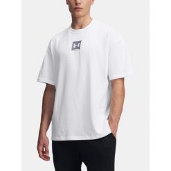 T-Shirt Męski Sportowy Under Armour Hw Os Sm Box. Białe t-shirty męskie Under Armour, m, bez wzorów, bez kołnierzyka. W wyprzedaży za 76.11 zł.