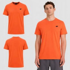 T-SHIRT MĘSKI 4F KOSZULKA BAWEŁNIANA SPORTOWA NA CO DZIEŃ M2669 SS26. Zielone t-shirty sportowe męskie 4f, m, z bawełny, bez ramiączek, na fitness i siłownię. Za 181.97 zł.