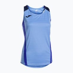Koszulka tenisowa damska Joma Montreal. Niebieskie topy sportowe damskie Joma, l, bez wzorów, z materiału, bez ramiączek. Za 169.00 zł.