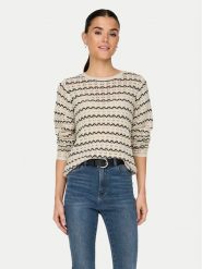 ONLY Sweter Asa 15324522 Beżowy Regular Fit. Brązowe swetry klasyczne damskie Only, s, z syntetyku, bez kołnierzyka. Za 139.99 zł.